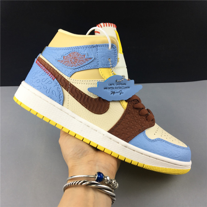 Ma*s*n château rouge x air jordan 1 mid se “fearless” cu2803-200